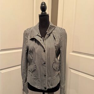 White House Black Market Houndstooth Blazer
